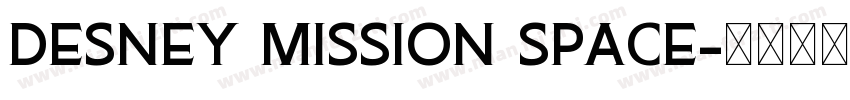 DESNEY MISSION SPACE字体转换